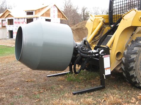 cement mixer for skid steer for sale|homemade skid steer concrete mixer.